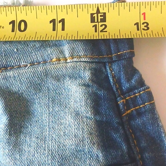 LEVI'S 501 Mini Mom Uniquely Designed Blue Jeans Girl's Size 10R (W25"× L26") - Picture 7 of 9